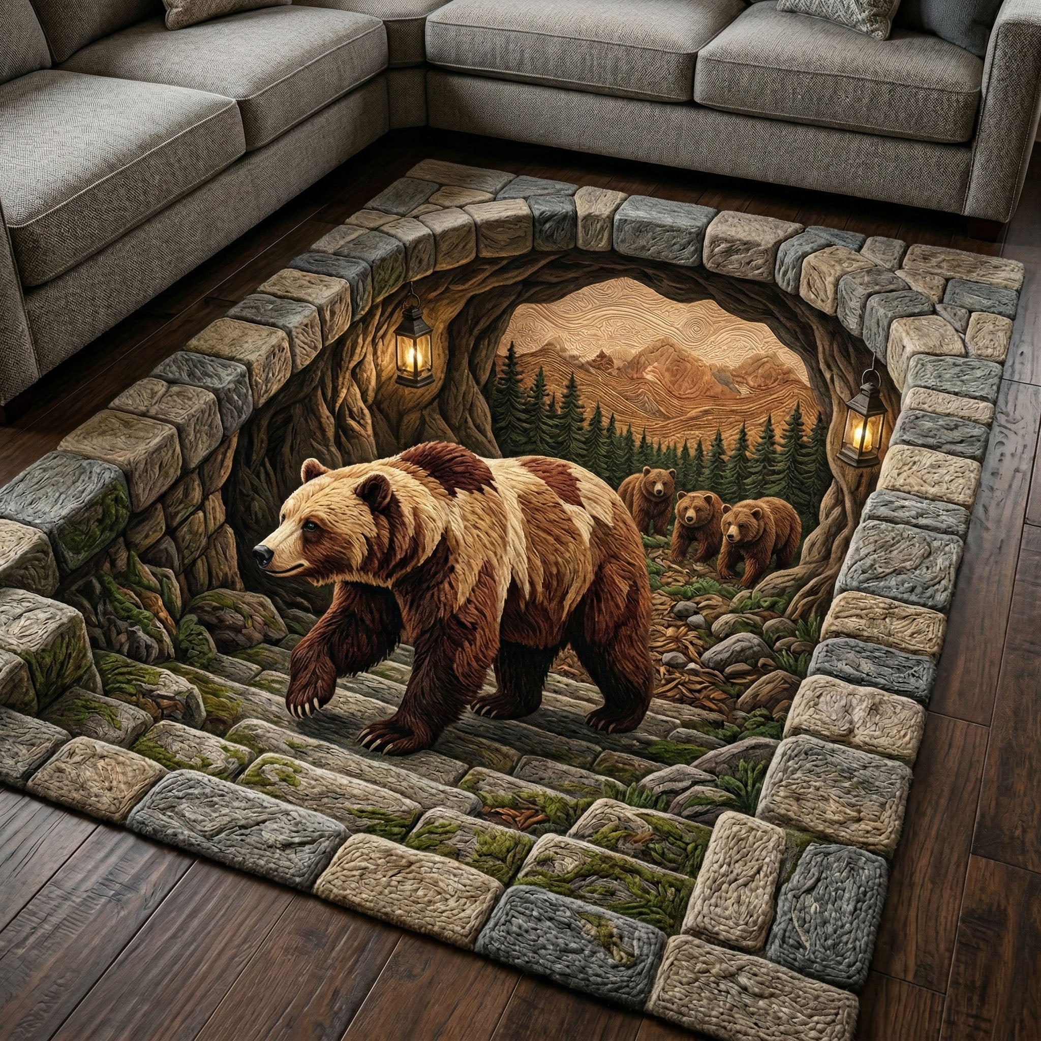 Rug - Alpine bear — view 1