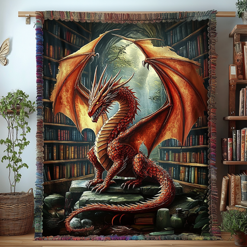 Woven Blanket - Dragon Literature — view 1