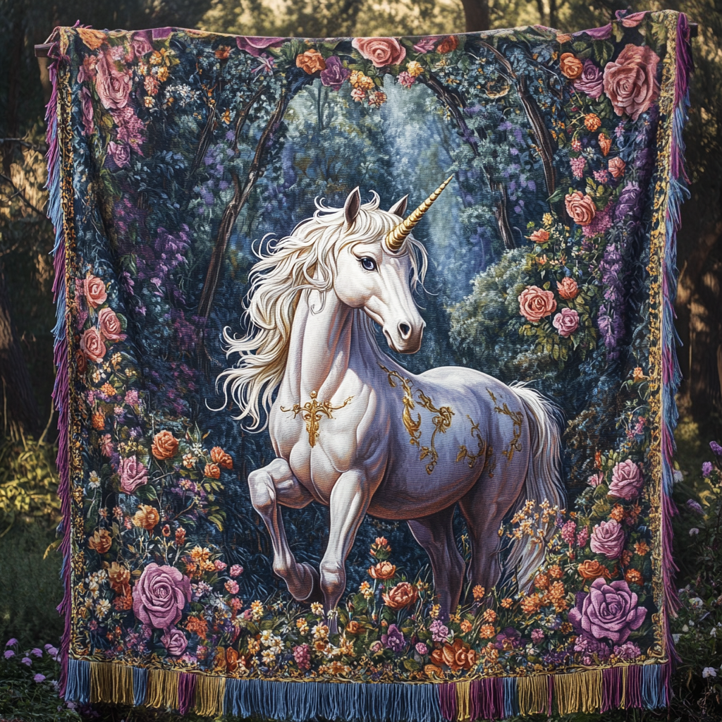 Woven Blanket - Unicorn Moonlight — view 1