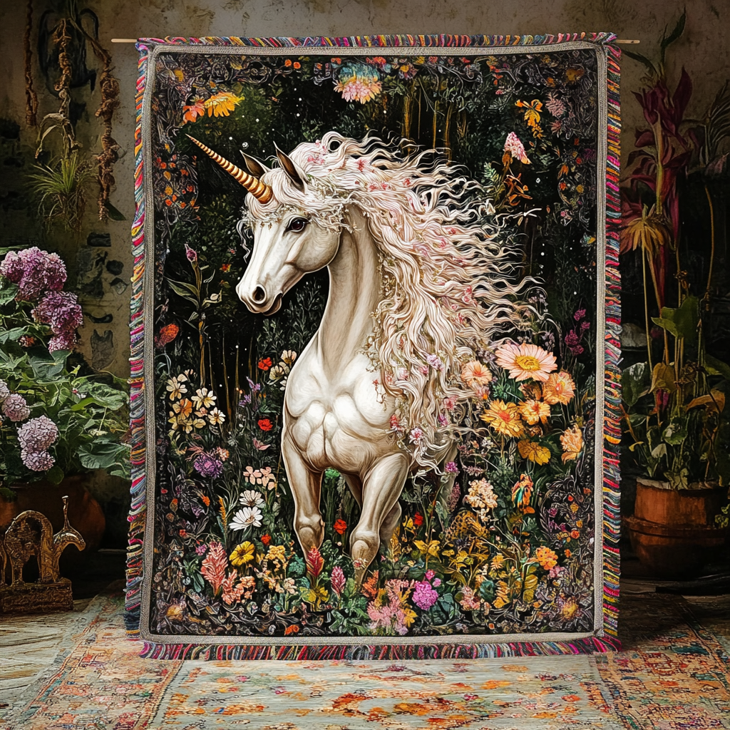 Woven Blanket - Enchanted Elfenbein — view 1