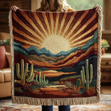 Woven blanket - Cactus cosy — view 1
