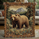Woven blanket - Bear charm — view 1