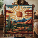 Woven Blanket - Sunset Trails — view 1