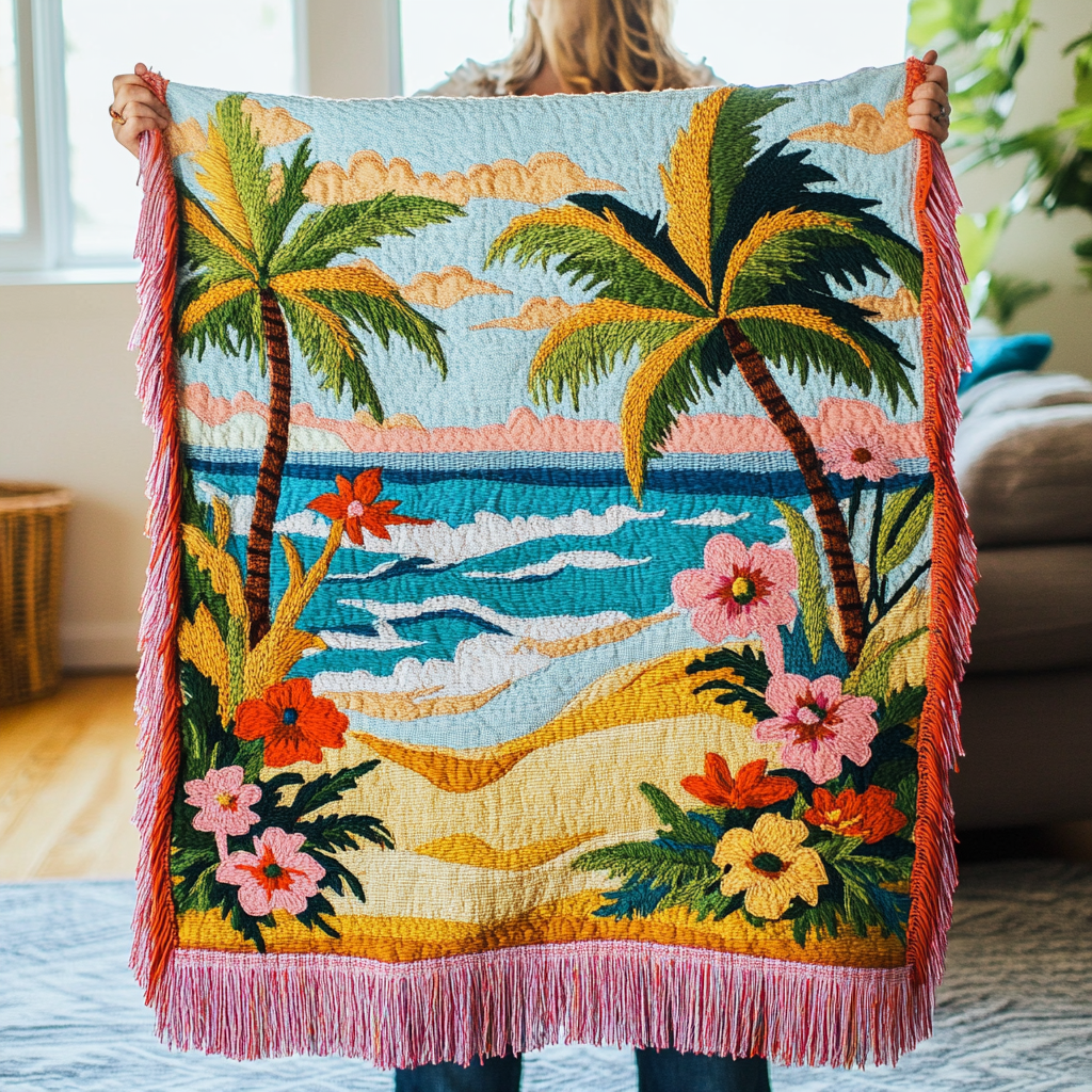 Woven Blanket - Ocean Horizon — view 1
