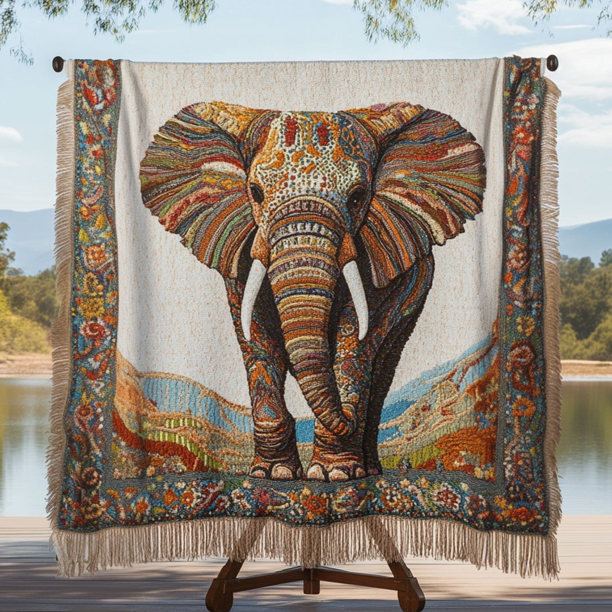 Woven blanket - -travel — view 1