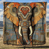 Woven Blanket - Safari Elephant — view 1