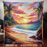 Woven blanket - Tropical Dawn — view 1