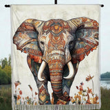 Woven blanket - Trunked harmony — view 1