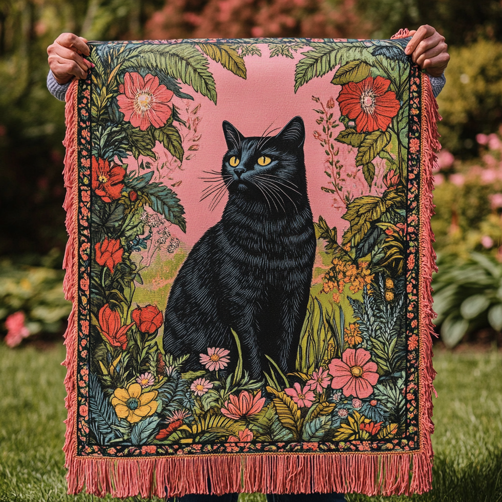 Woven blanket - Wool and Velvet — view 1
