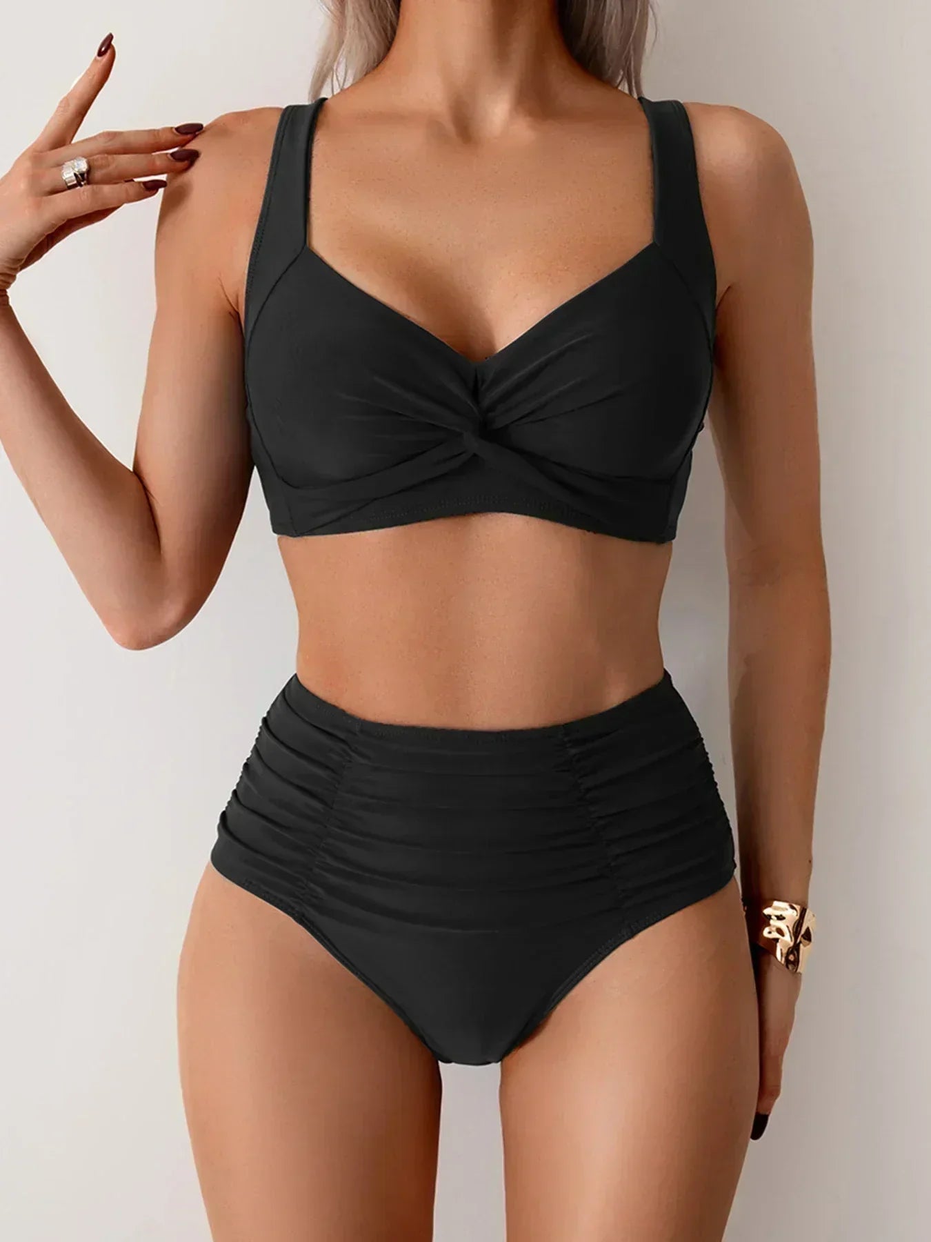 Tabitha - high waisted summer swimsuit — view 1
