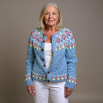 Tabitha - retro Icelandic cardigan — view 1