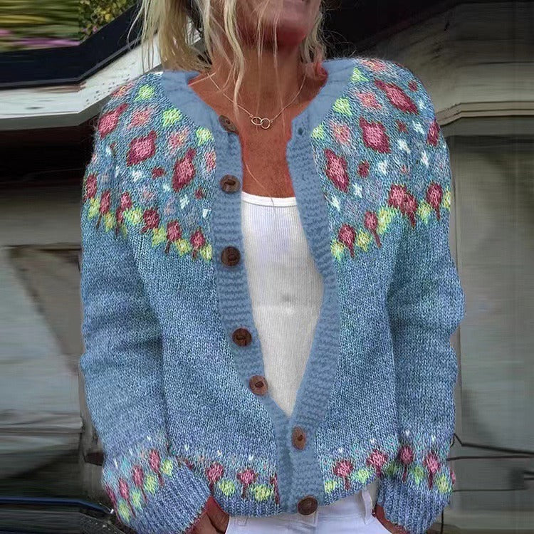 Tabitha - retro Icelandic cardigan — view 2