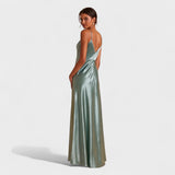Tara - long satin dress — view 4