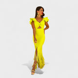 Tara - neon flamenco dress — view 1
