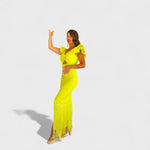 Tara - neon flamenco dress — view 3