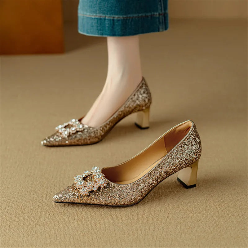 Theresa - sparkly stilettos — view 4