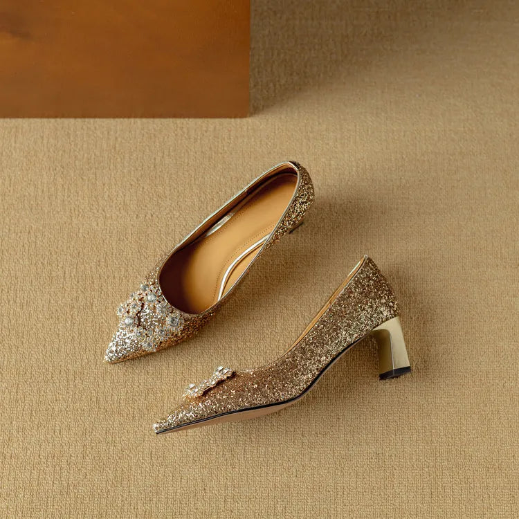 Theresa - sparkly stilettos — view 6