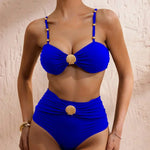 Tiffany - high waist bikini with shell detail — view 4