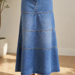 Tracy - midi denim skirt — view 3