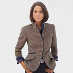 Valeria – elegant, high neck cardigan — view 1