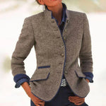 Valeria – elegant, high neck cardigan — view 2