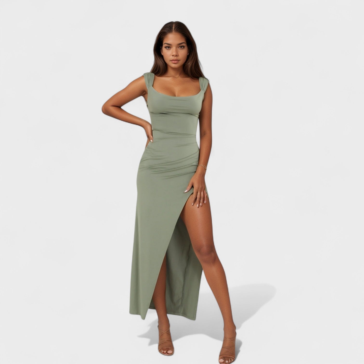 Vanessa - long dress with open back — view 1