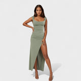 Vanessa - long dress with open back — view 1