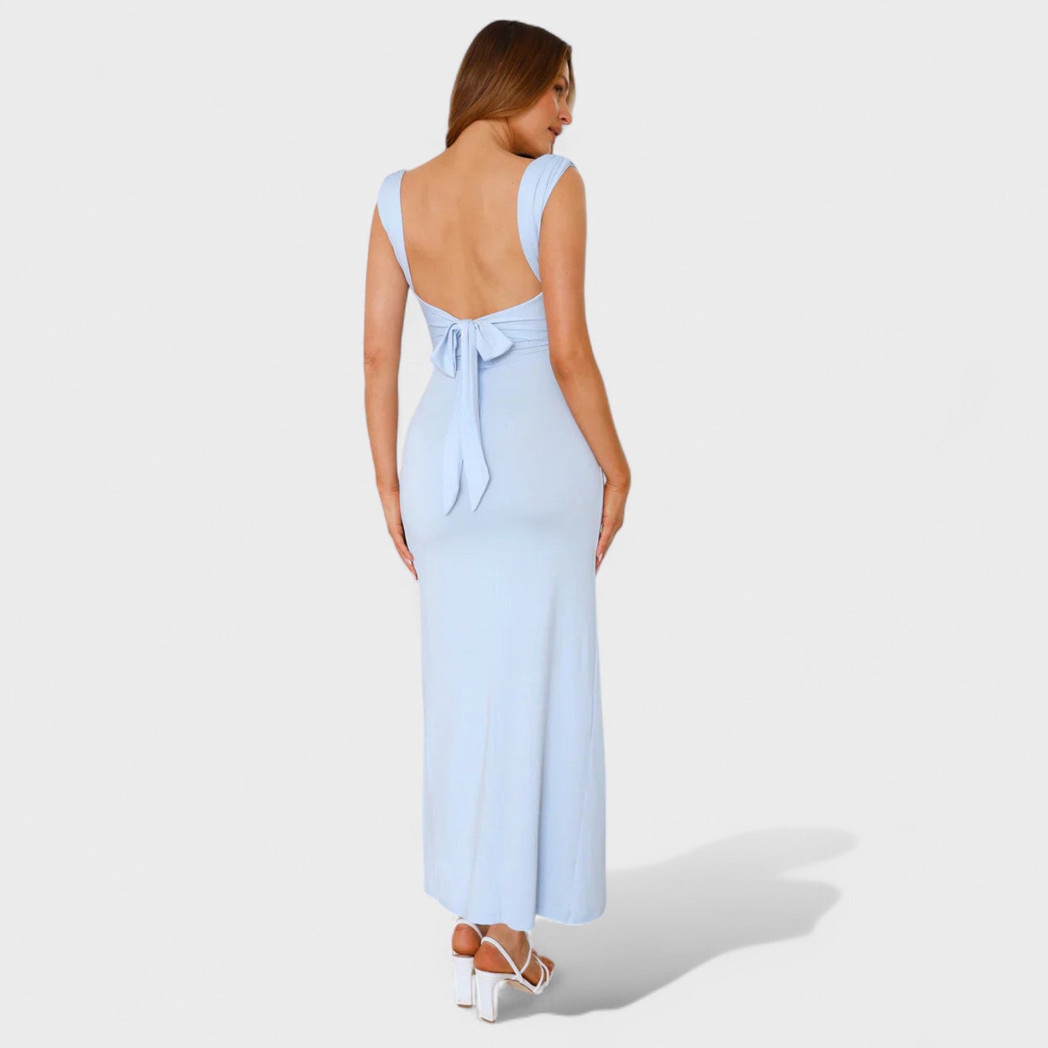 Vanessa - long dress with open back — view 7