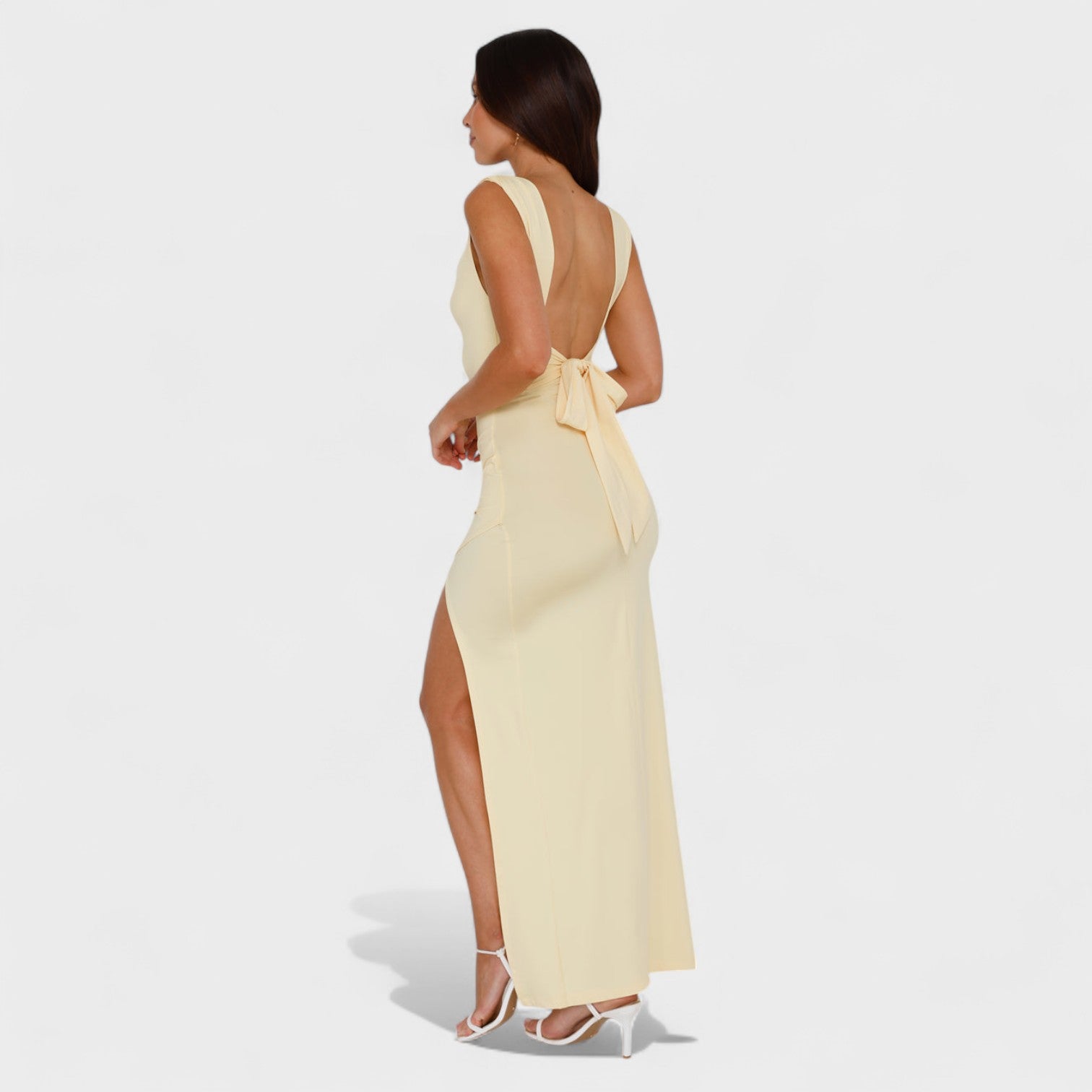 Vanessa - long dress with open back — view 10