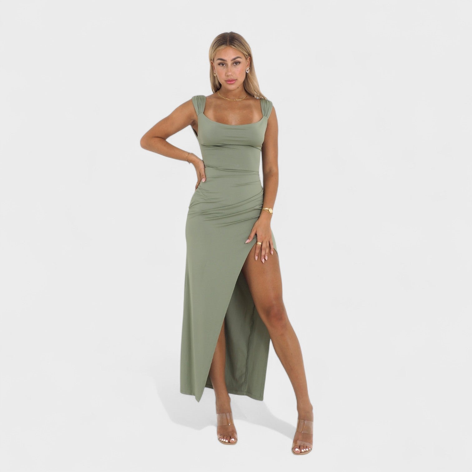 Vanessa - long dress with open back — view 11