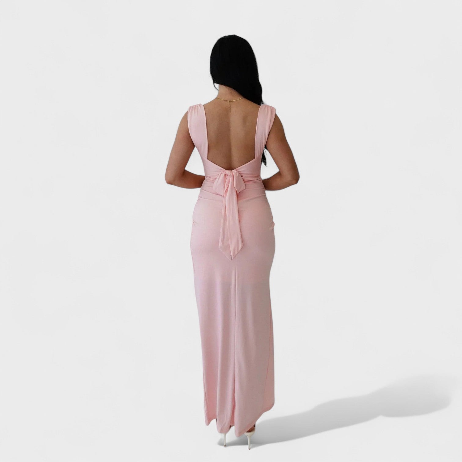 Vanessa - long dress with open back — view 12
