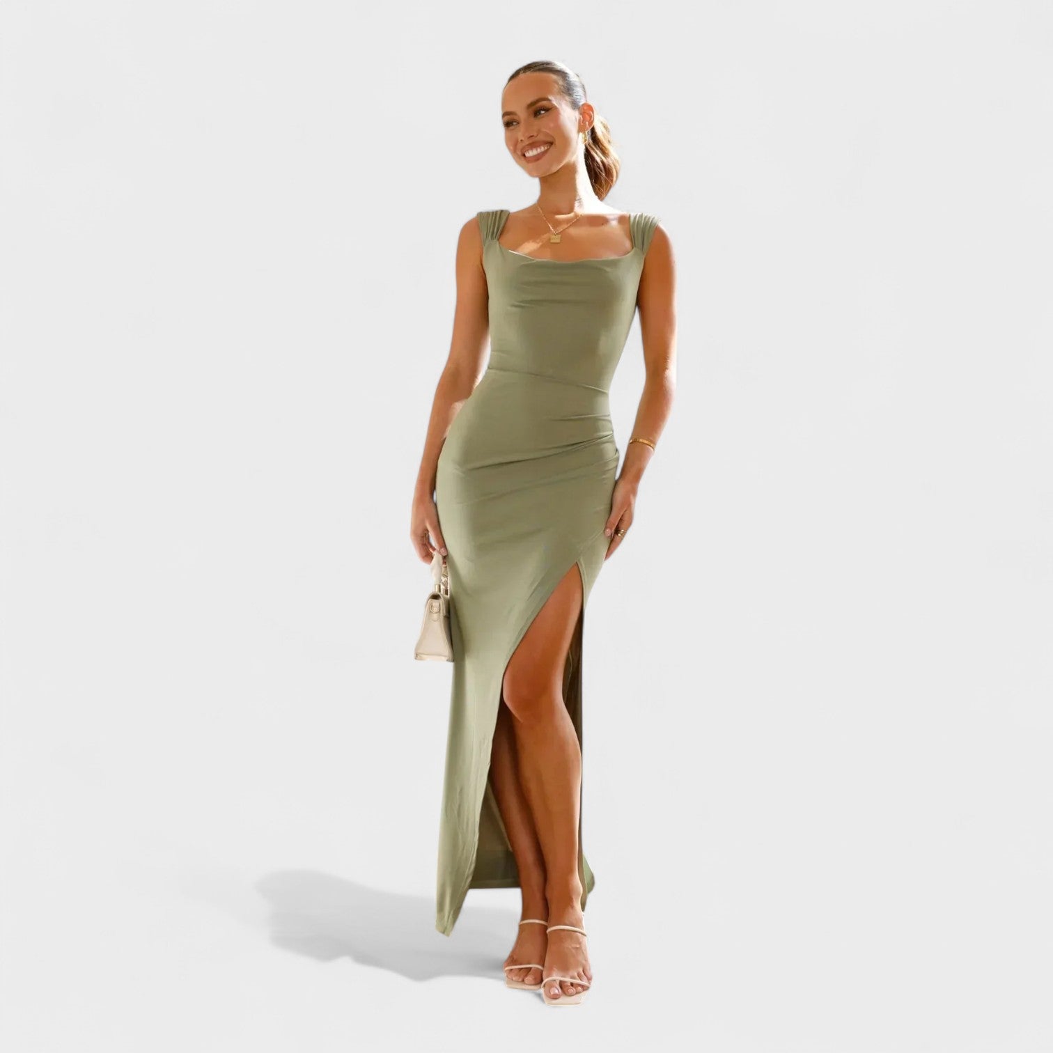 Vanessa - long dress with open back — view 13