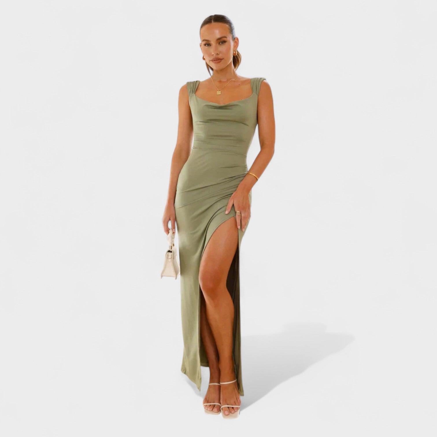 Vanessa - long dress with open back — view 14