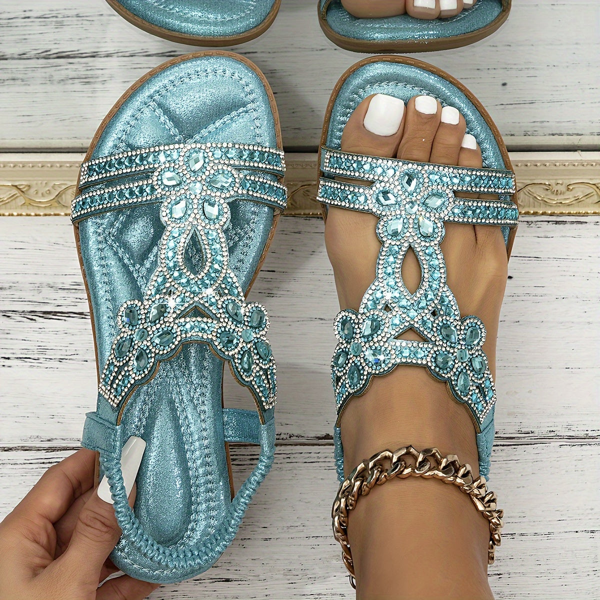 Vanessa - Crystal Sandals — view 3