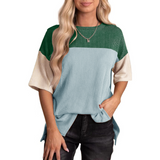 Vanessa - striped summer top in a loose fit — view 1