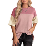 Vanessa - striped summer top in a loose fit — view 3