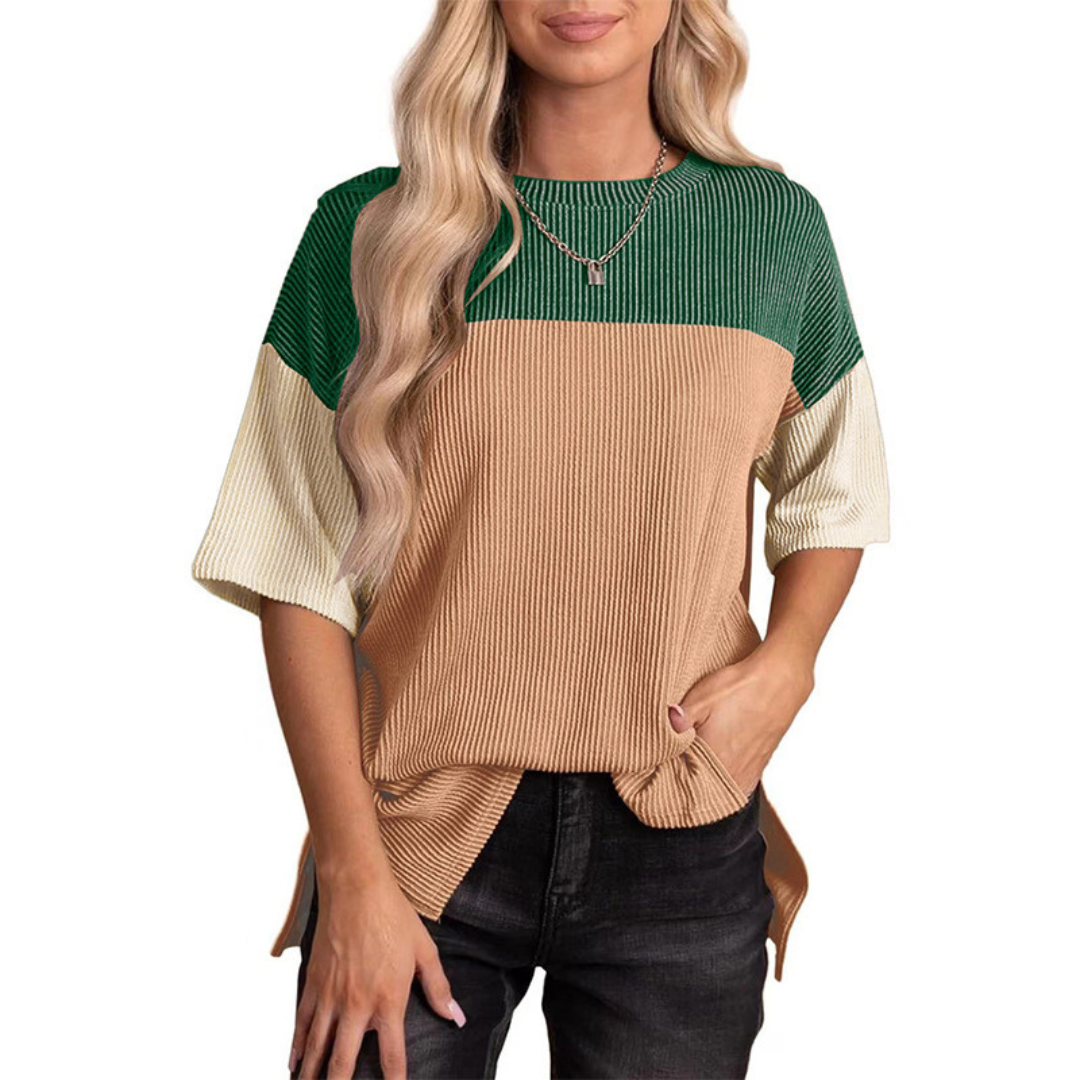 Vanessa - striped summer top in a loose fit — view 6