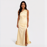 Veronica - long satin dress — view 1