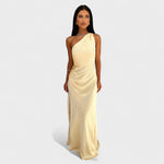 Veronica - long satin dress — view 2