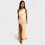 Veronica - long satin dress — view 4