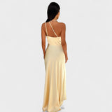 Veronica - long satin dress — view 7