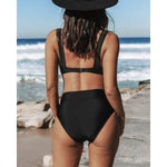 Veronica - High Waist Solid Colour Swimsuit — view 4