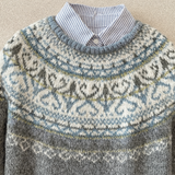 Victoria - elegant retro knitted sweater — view 2