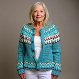 Victoria - retro Icelandic cardigan — view 1