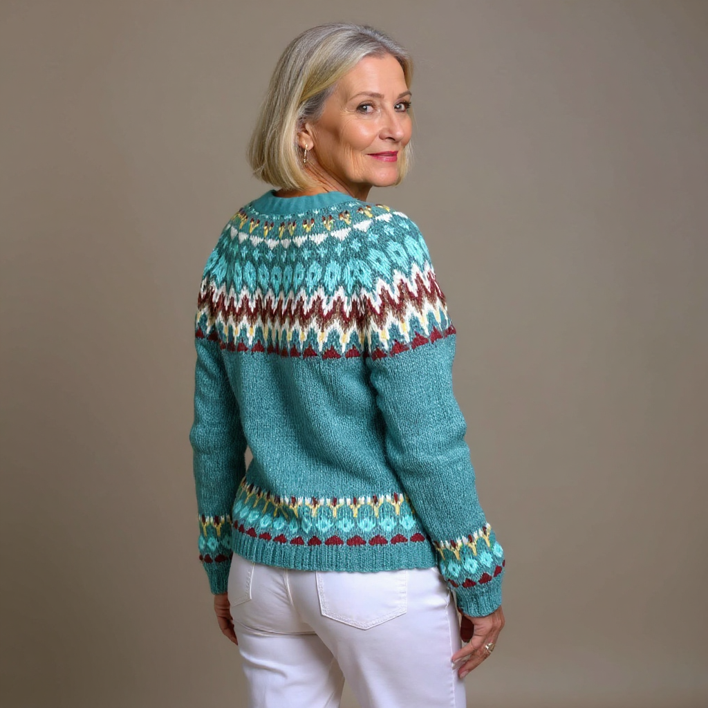 Victoria - retro Icelandic cardigan — view 3