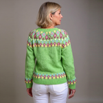 Violet - retro Icelandic cardigan — view 3