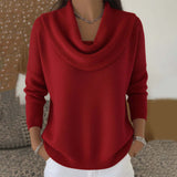 Vivian - Draped Crew Neck Sweater — view 1