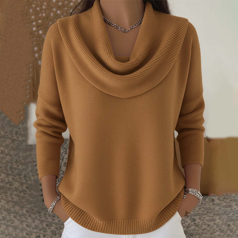 Vivian - Draped Crew Neck Sweater — view 4
