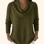 Vivian - Draped Crew Neck Sweater — view 5