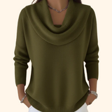 Vivian - Draped Crew Neck Sweater — view 5